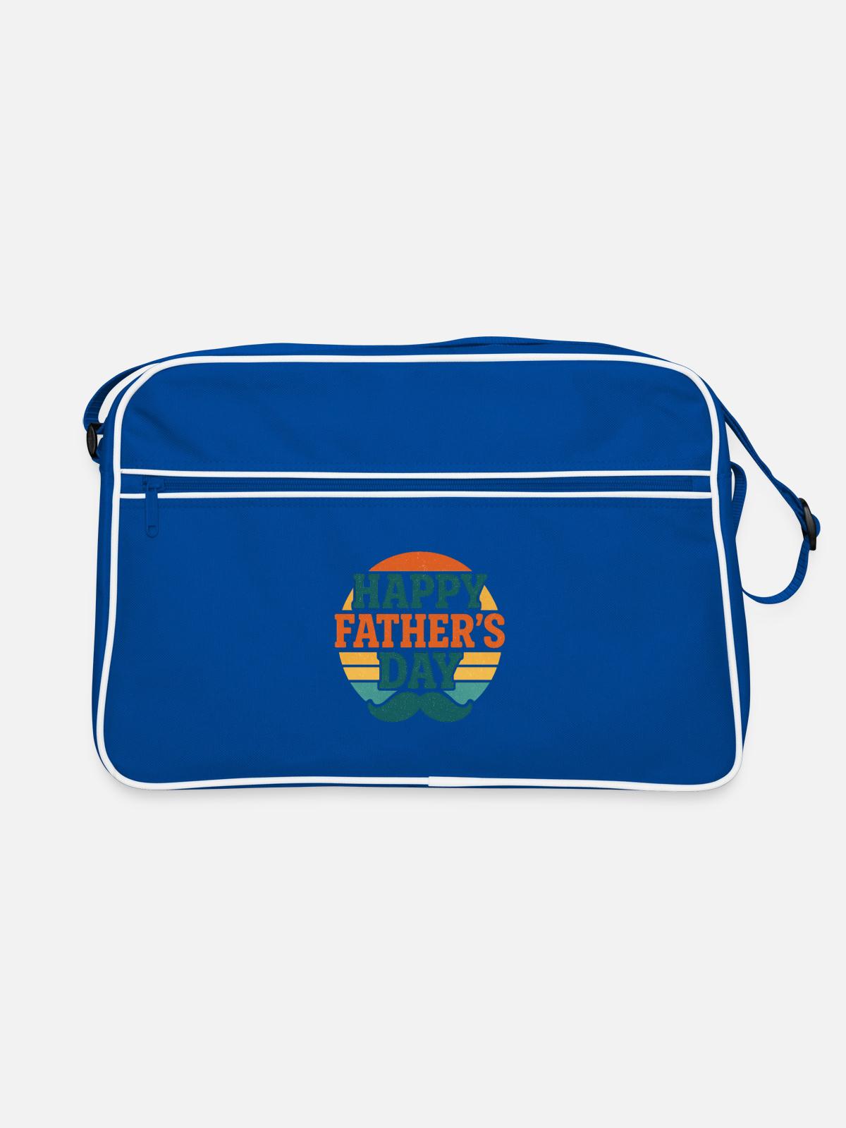 Father's Day - Retro Bag - blue/white - Front