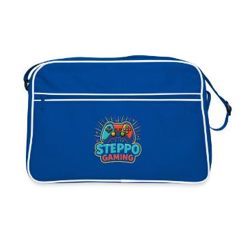 Logo de la manette de jeu Steppo - Sac Retro - bleu/blanc - Devant