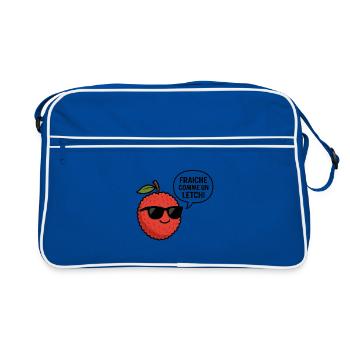 fraiche comme un letchi - Sac Retro - bleu/blanc - Devant