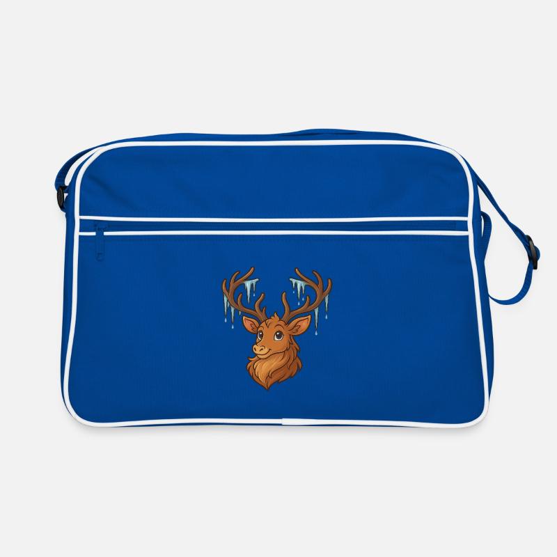 Cerf d’hiver avec glaçons Sac Retro