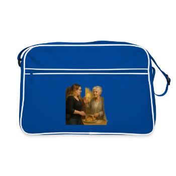 Friendly neighborhood scene - Retro Bag - blue/white - Front