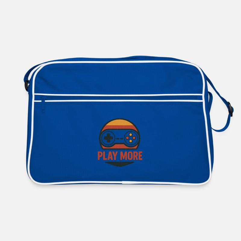 Retro Controller Motiv Play More Retro Tasche