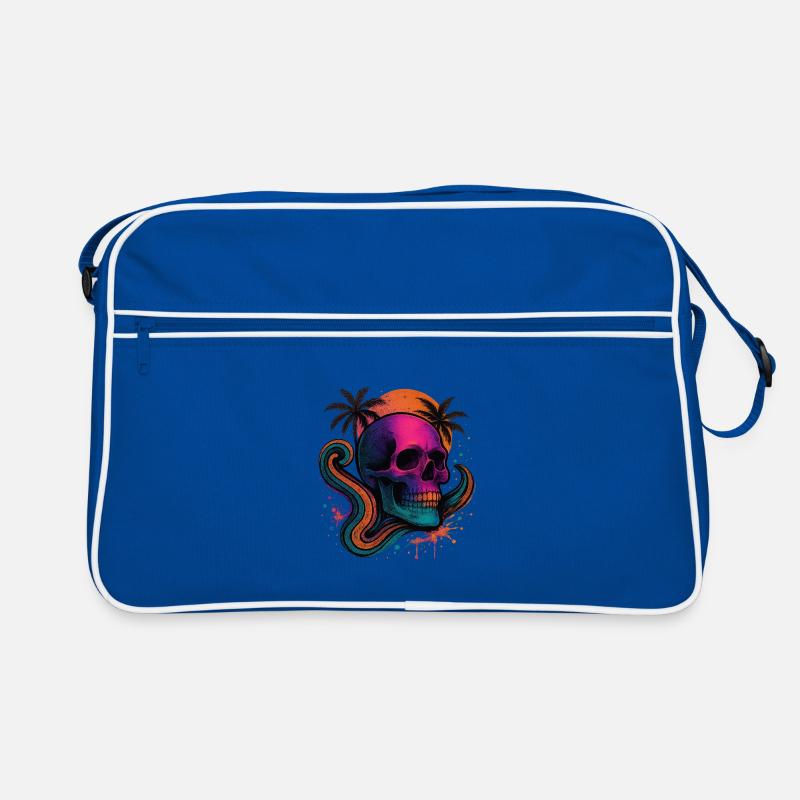 Neon Skull Retro Bag