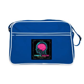 Synaptic Overload Neon Brain - Retro Bag - blue/white - Front