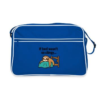 Paresseux du lit collant - Sac Retro - bleu/blanc - Devant
