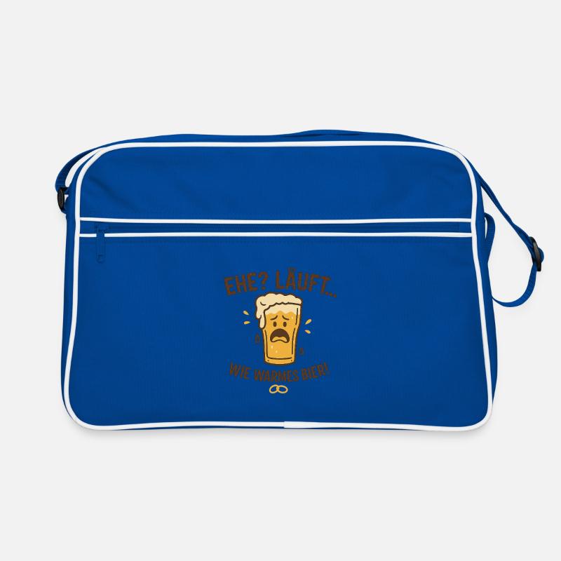 Ehe? Läuft wie warmes Bier Retro Tasche