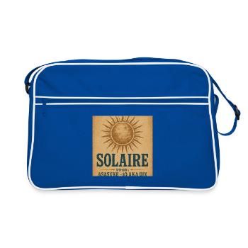 Rustic Vintage Sun - Retro Bag - blue/white - Front