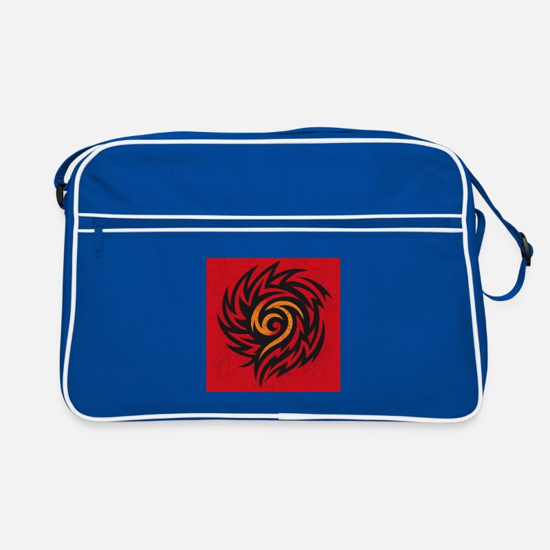 Flame Spiral Tribal Retro Bag