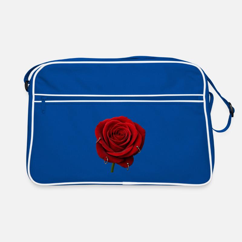 Rose rouge avec piercings Sac Retro