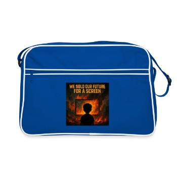 Sacrifier l’avenir pour le spectacle - Sac Retro - bleu/blanc - Devant