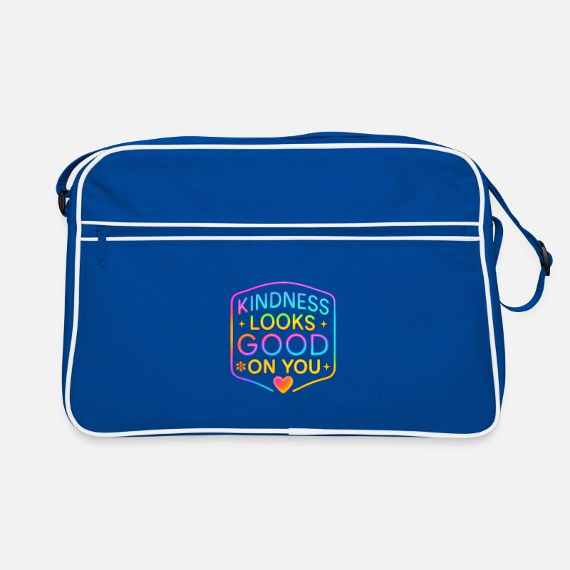 Kindness Neon steht dir gut Retro Tasche