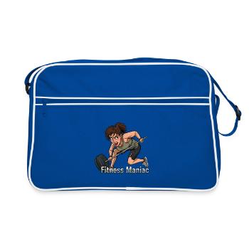 Fitness Maniac Powerlift - Sac Retro - bleu/blanc - Devant