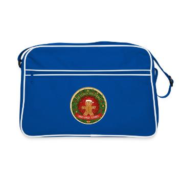Gingerbread Festival Logo Circle - Retro Bag - blue/white - Front