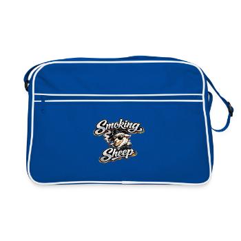 Moutons fumeurs avec style - Sac Retro - bleu/blanc - Devant