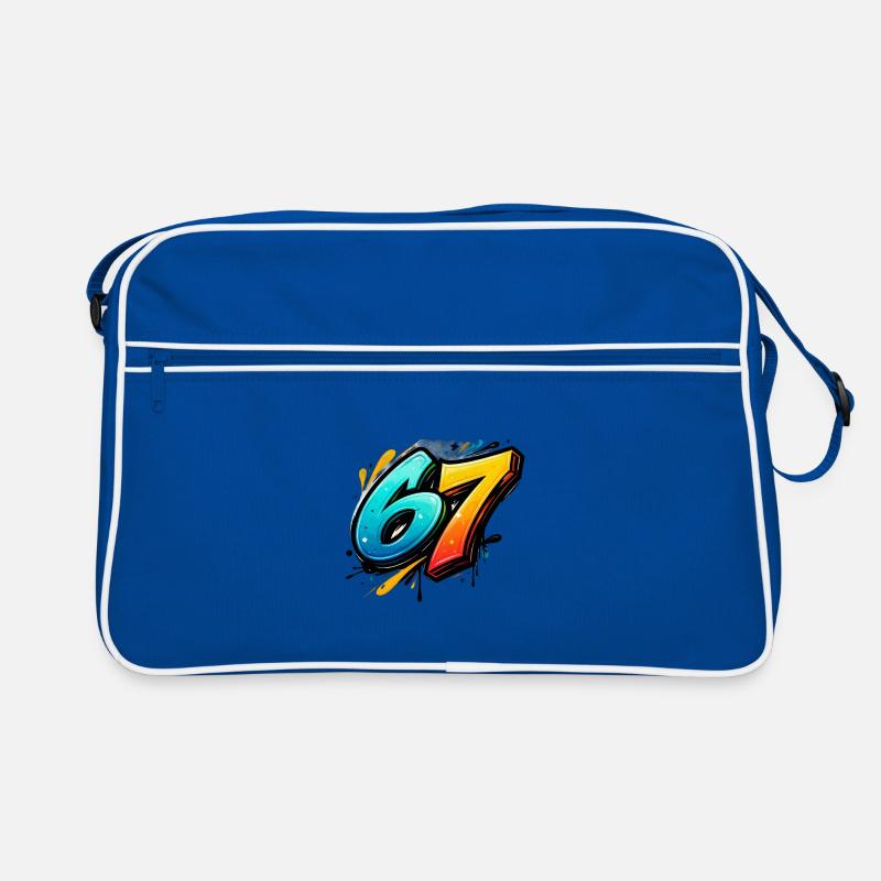 Graffiti 67 Farbexplosion Retro Tasche