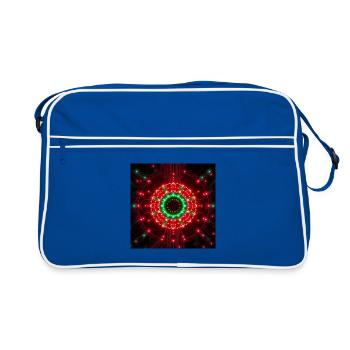 Neon Mandala Tech Center - Retro Bag - blue/white - Front