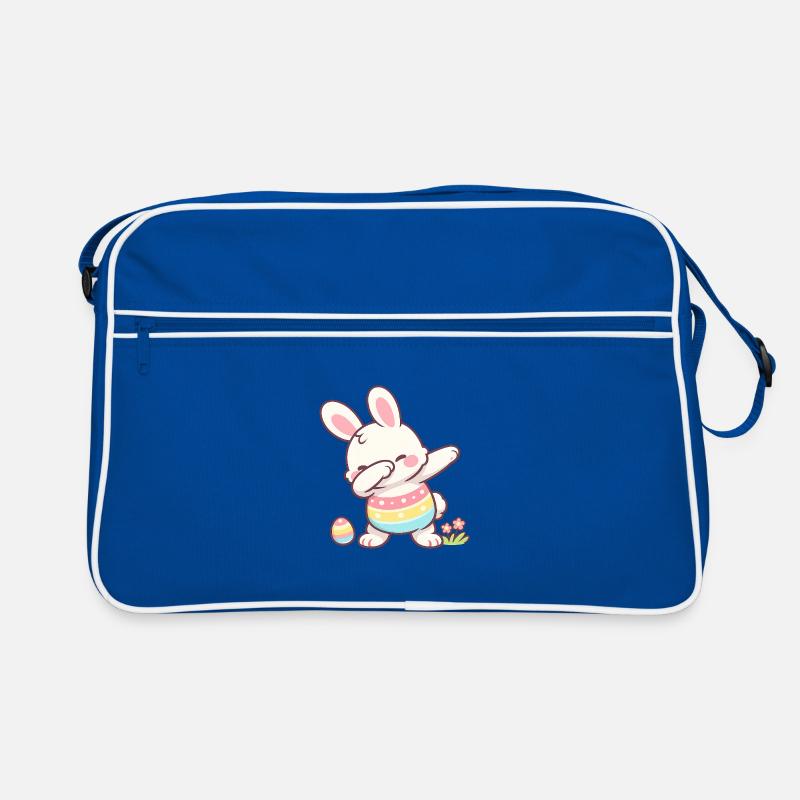 Dabbender Osterhase – Süßes Kawaii Ostermotiv Retro Tasche
