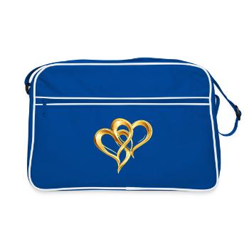 NEW -- Global Harmony Through Love! - Retro Bag - blue/white - Front