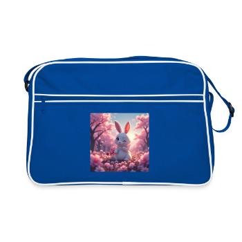 lapin de pâques - Sac Retro - bleu/blanc - Devant