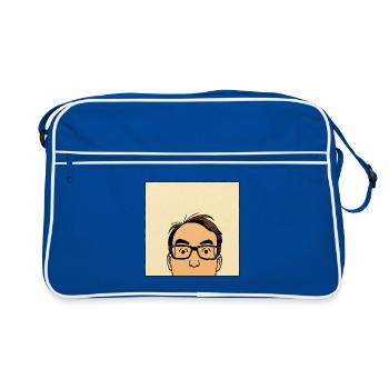 Felix does something - square - Retro Bag - blue/white - Front