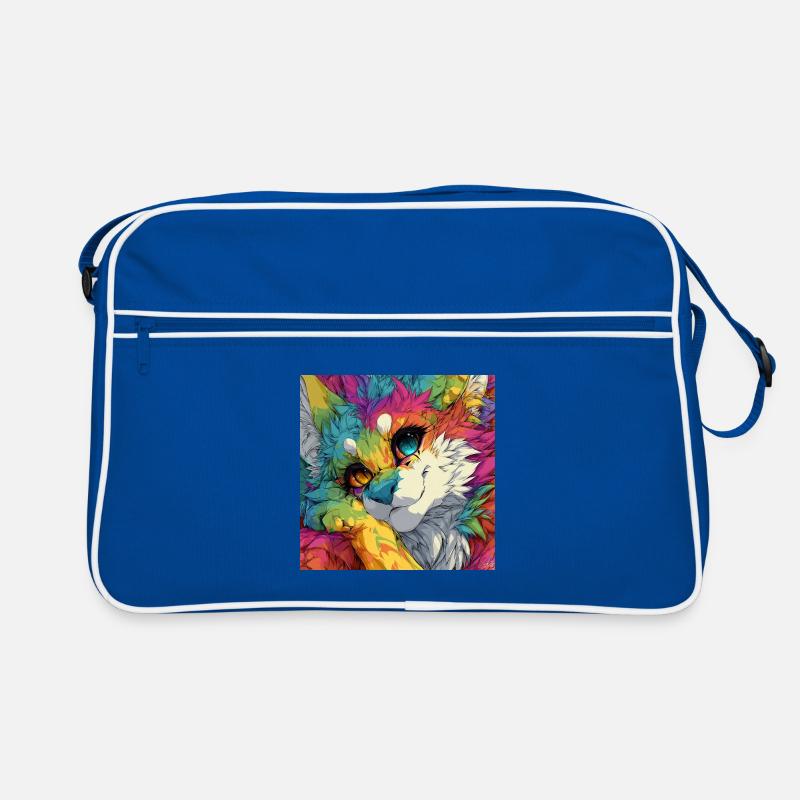 Chat Arc-en-ciel Câlin Sac Retro