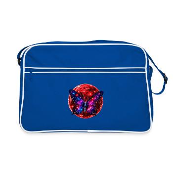 Énergie de la planète rouge – Papillon Cosmique - Sac Retro - bleu/blanc - Devant