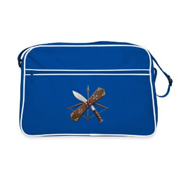 Klewang Salawaku Maluku - Retro Bag - blue/white - Front