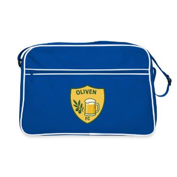 Oliven FC Ölsköld - Sac Retro - bleu/blanc - Devant