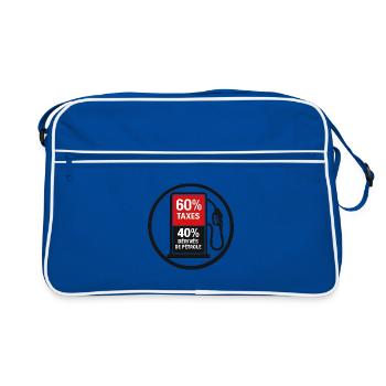 60% de taxes - Sac Retro - bleu/blanc - Devant