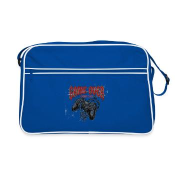Game Over Grunge rétro manette - Sac Retro - bleu/blanc - Devant