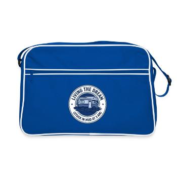Camping-car de rêve dans la boue à 3 heures - Sac Retro - bleu/blanc - Devant