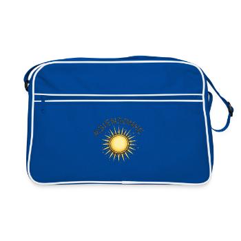 Golden Sunbeams Emblem - Retro Bag - blue/white - Front