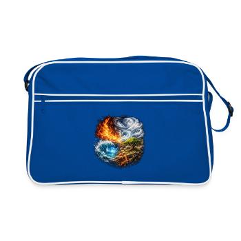 Elemental Storm Over the Tree - Retro Bag - blue/white - Front