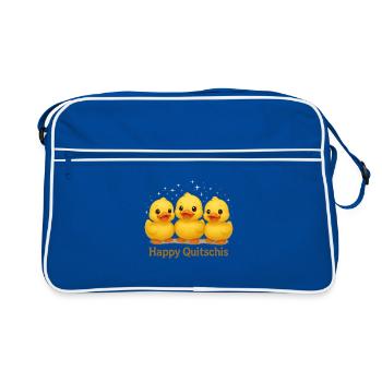 Joyeux Quitschis - Sac Retro - bleu/blanc - Devant