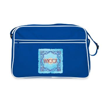 Celtic frame Wicca E 238 - Retro Bag - blue/white - Front
