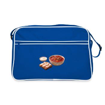 Borsch - Retro Bag - blue/white - Front