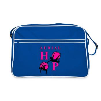 Aerial Hoop Neon Pink Black - Retro Bag - blue/white - Front