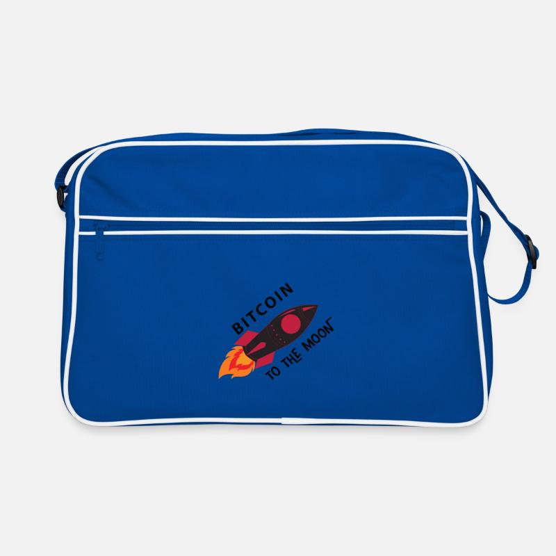 Bitcoin Rocket Moon Sac Retro