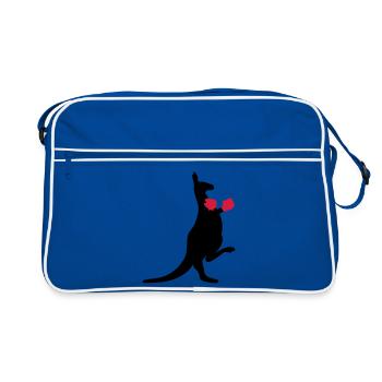 kangaroo - Retro Bag - blue/white - Front