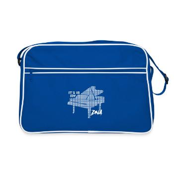 Chemise DNA piano musique - Sac Retro - bleu/blanc - Devant