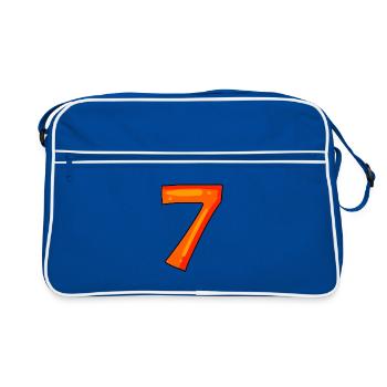 7 - Retro Bag - blue/white - Front