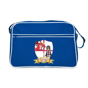St George Day Dragon Knight - Retro Bag - blue/white - Front