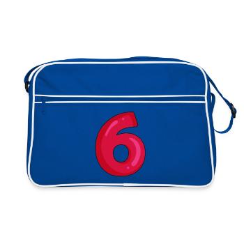 6 - Retro Bag - blue/white - Front