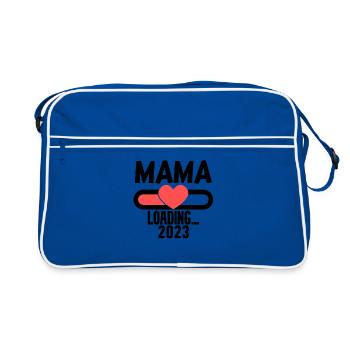 Maman 2023 - Mère en devenir 2023 loading - Sac Retro - bleu/blanc - Devant