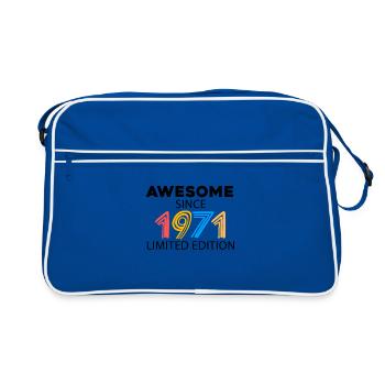 ntastic depuis 1971 - né en 1971 - Sac Retro - bleu/blanc - Devant