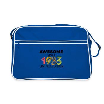 Fantastique depuis 1983 - né en 1983 - Sac Retro - bleu/blanc - Devant