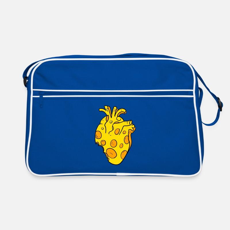 Käse Herz Retro Tasche
