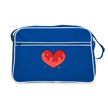 Sang de cœur - Sac Retro - bleu/blanc - Devant