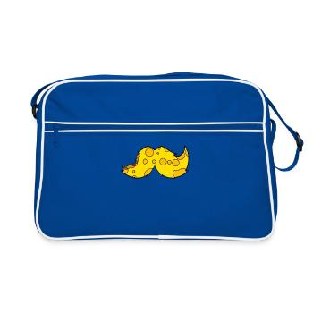 Barbe à moustache au fromage - Sac Retro - bleu/blanc - Devant
