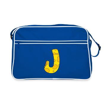 Lettre J - Sac Retro - bleu/blanc - Devant